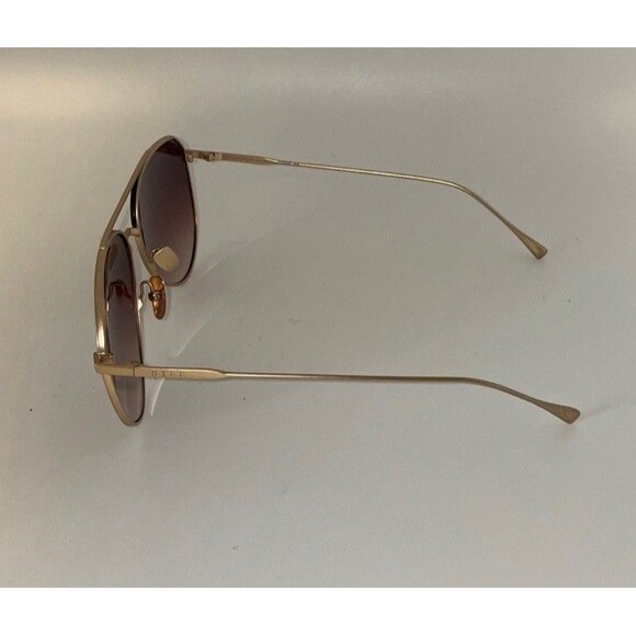 Diff Eyewear "Dash" Brushed Gold + Coffee Gradient Aviator  Modern 100% UVA - Picture 3 of 8